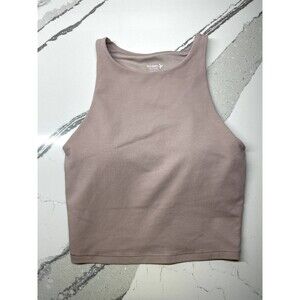 Old Navy Active Power Chill Cropped Workout Top Light Support XS Pale Pink